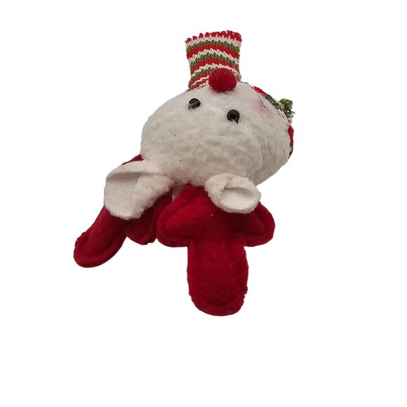 Christmas Brooch Pin Reindeer Polar Bear Critter Scarf Antlers Cute Soft Holiday - Picture 11 of 14